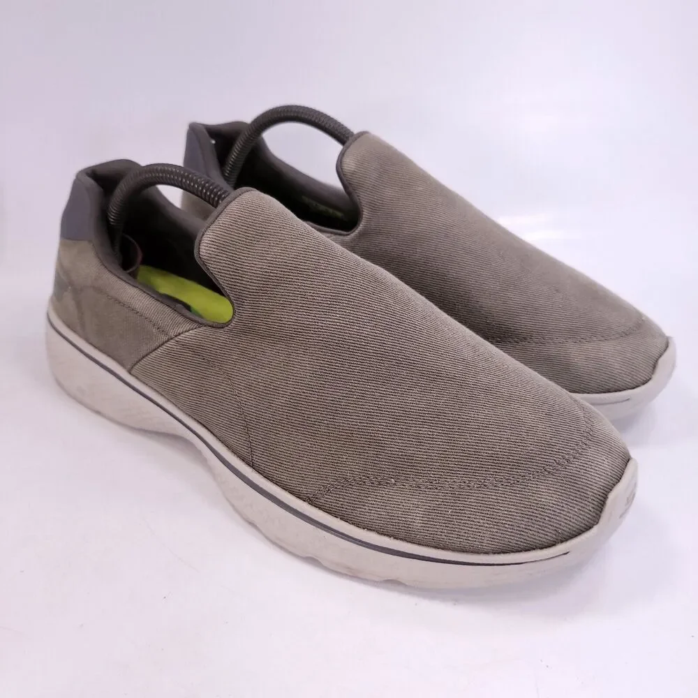Skechers GoWalk 4 Athletic Walking Slip On Shoe Mens Size 10 54153 Gray White